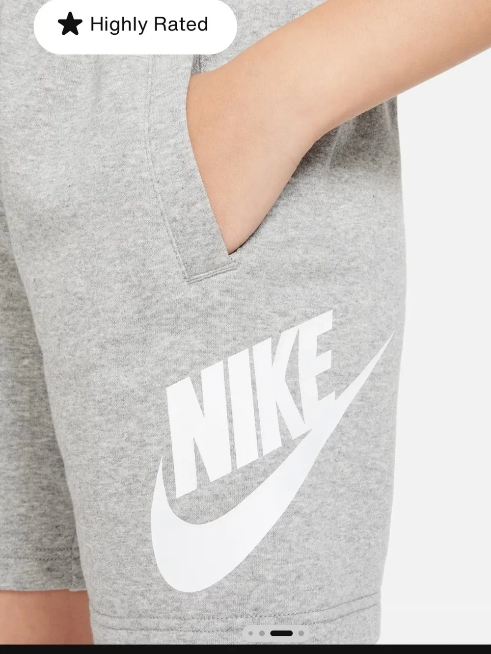 Nike Sportswear Club Fleece Big Kids' French Terry Shorts/Size Large